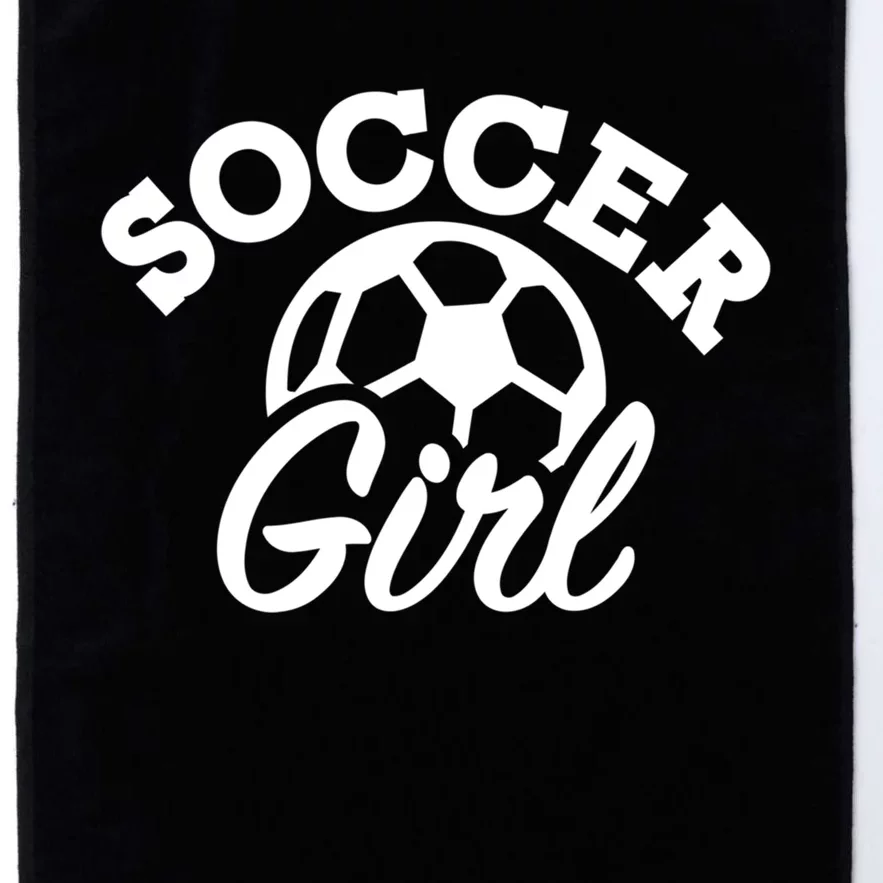 Soccer Girl Gift Platinum Collection Golf Towel