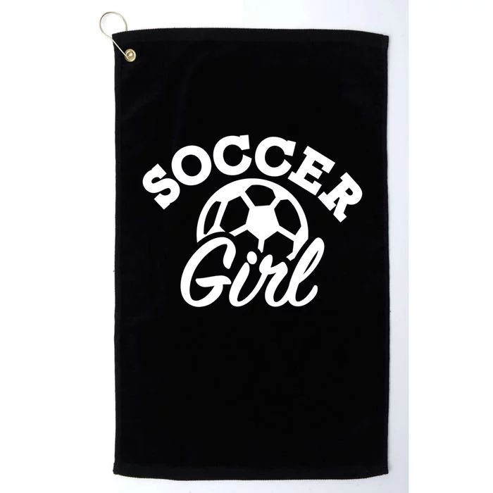 Soccer Girl Gift Platinum Collection Golf Towel