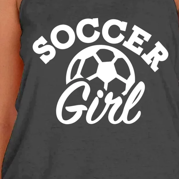 Soccer Girl Gift Women's Knotted Racerback Tank