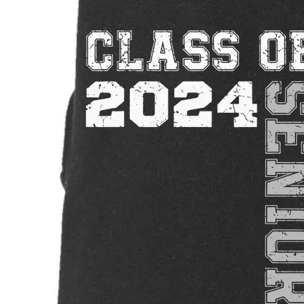 Senior Graduation Gift Class of 2024 Senior Tie Dye Doggie 3-End Fleece Hoodie