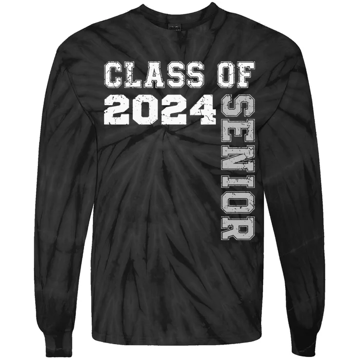 Senior Graduation Gift Class of 2024 Senior Tie Dye Tie-Dye Long Sleeve Shirt