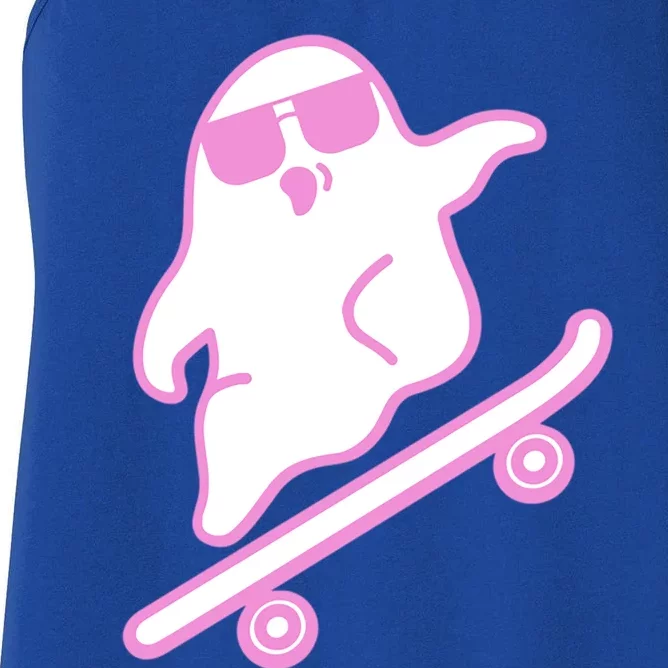 Skateboarding Ghost Great Gift Women's Racerback Tank