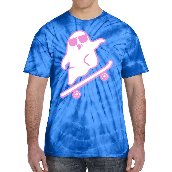 Skateboarding Ghost Great Gift Tie-Dye T-Shirt