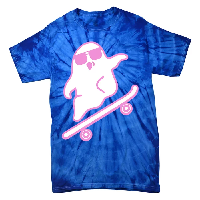 Skateboarding Ghost Great Gift Tie-Dye T-Shirt