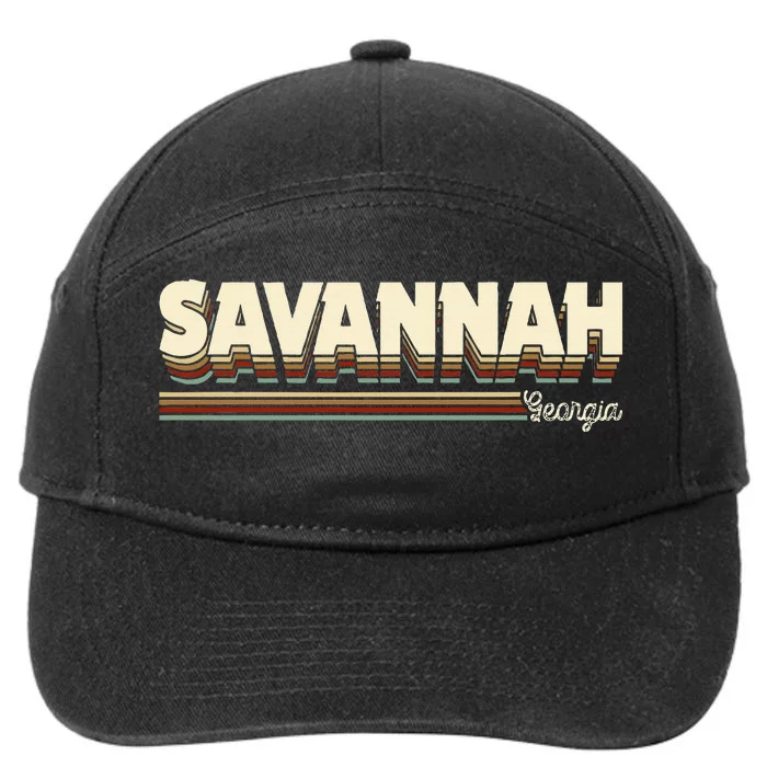 Savannah Georgia Ga Gifts Souvenirs 7-Panel Snapback Hat