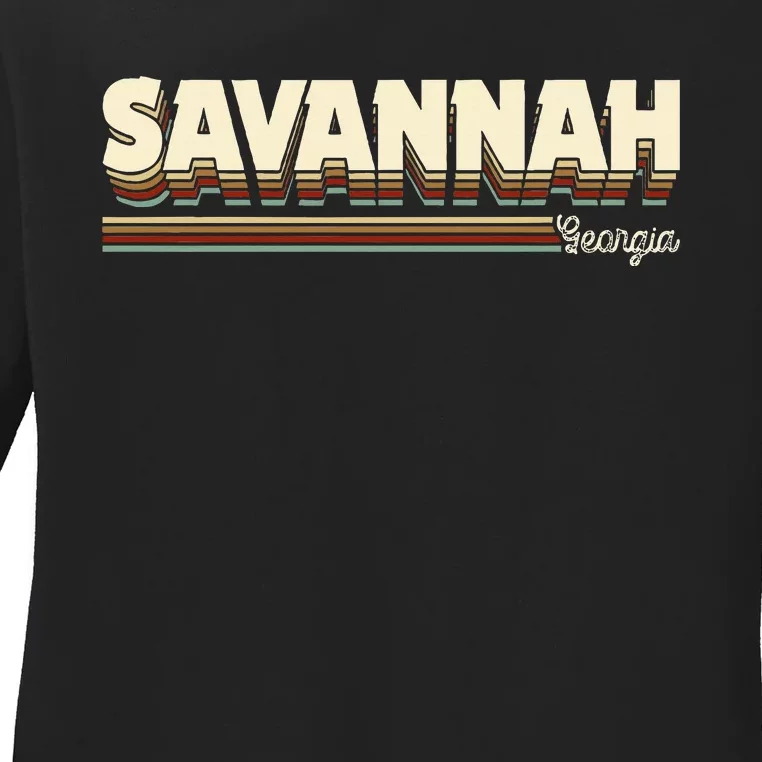 Savannah Georgia Ga Gifts Souvenirs Ladies Long Sleeve Shirt