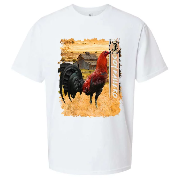 Soy Gallero Gamefowl Rooster Cockfighting Enthusiast Sueded Cloud Jersey T-Shirt