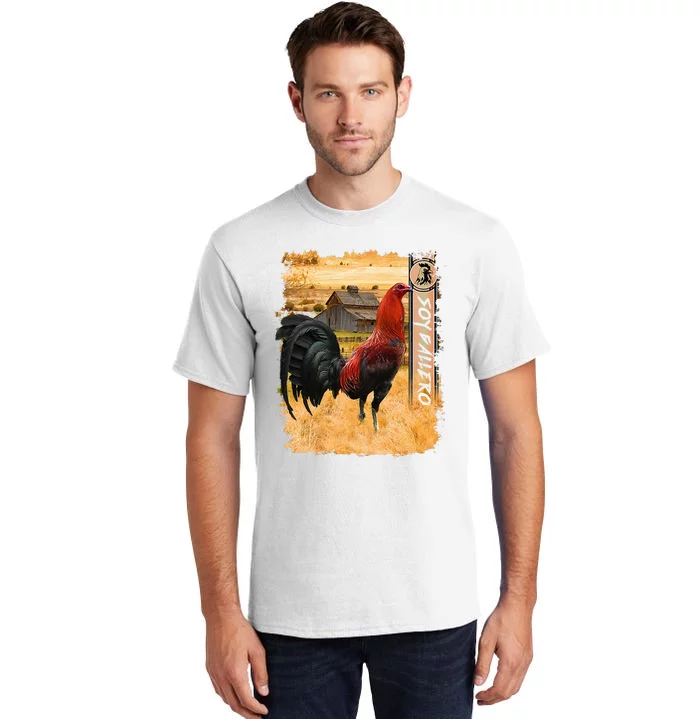 Soy Gallero Gamefowl Rooster Cockfighting Enthusiast Tall T-Shirt