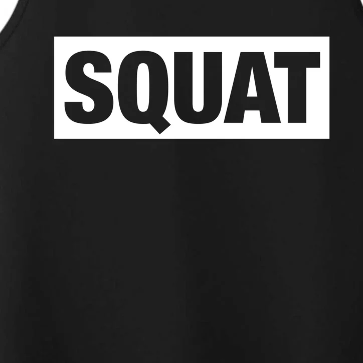 Squat Gym Gift Performance Tank