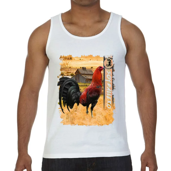 Soy Gallero Gamefowl Rooster Cockfighting Enthusiast Comfort Colors® Tank Top