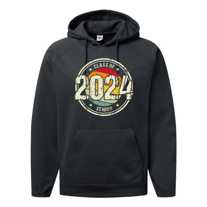 Senior Graduation Gift Class Of 2024 Performance Fleece Hoodie