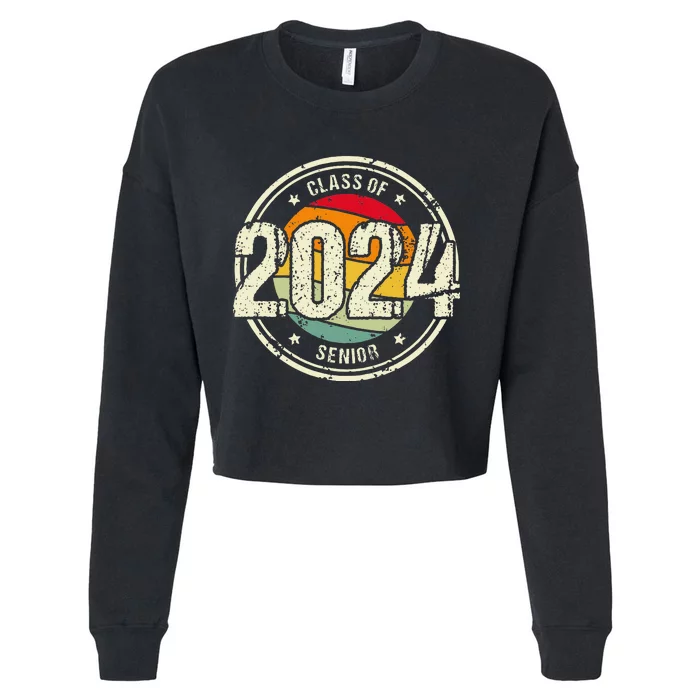 Senior Graduation Gift Class Of 2024 Cropped Pullover Crew