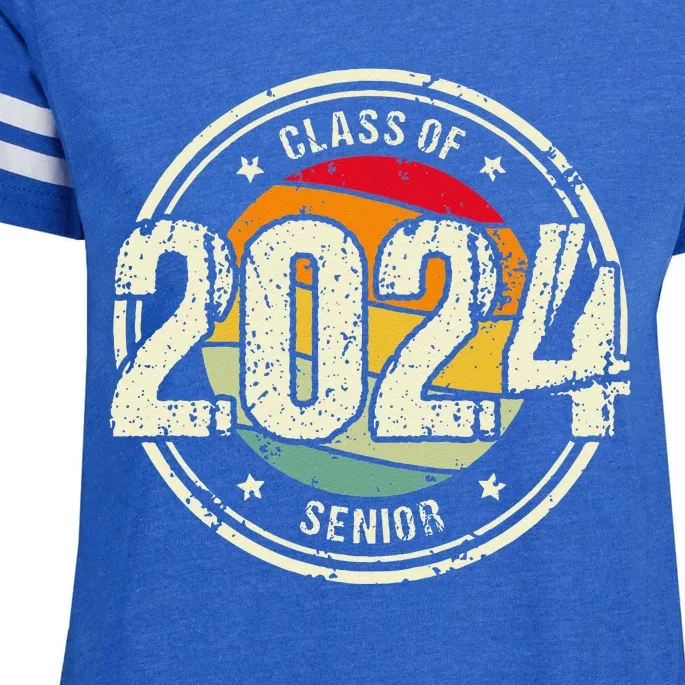 Senior Graduation Gift Class Of 2024 Enza Ladies Jersey Football T-Shirt