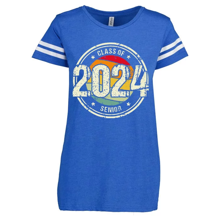 Senior Graduation Gift Class Of 2024 Enza Ladies Jersey Football T-Shirt