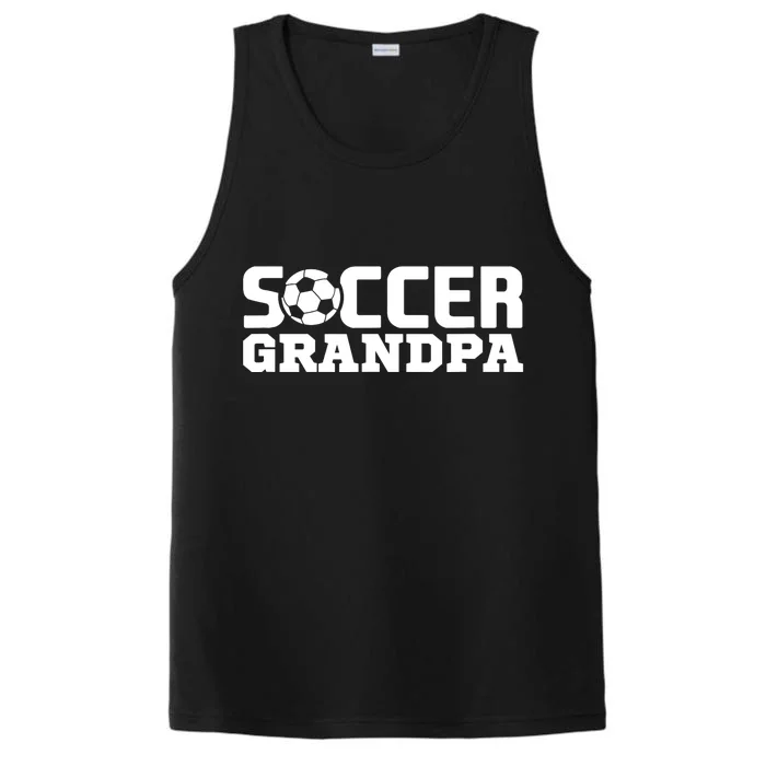 Soccer Grandpa Granddad Granddaddy Grandfather Performance Tank