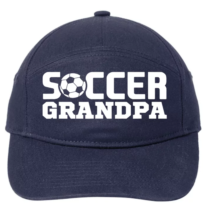 Soccer Grandpa Granddad Granddaddy Grandfather 7-Panel Snapback Hat