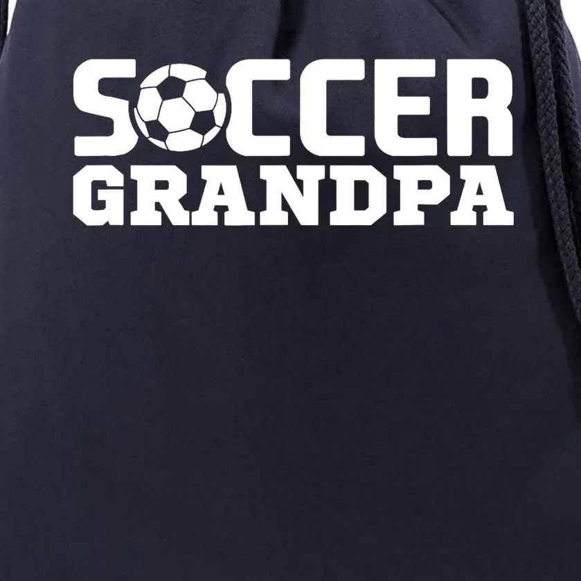 Soccer Grandpa Granddad Granddaddy Grandfather Drawstring Bag