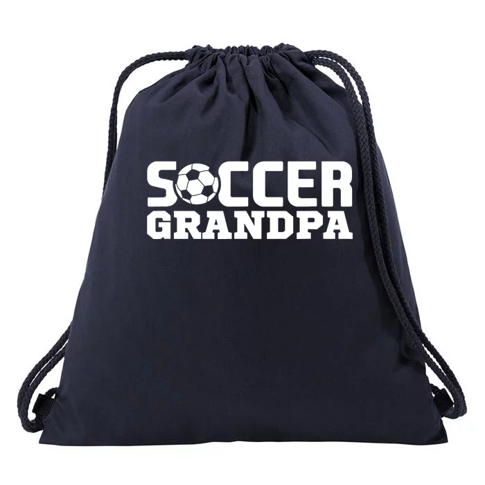 Soccer Grandpa Granddad Granddaddy Grandfather Drawstring Bag