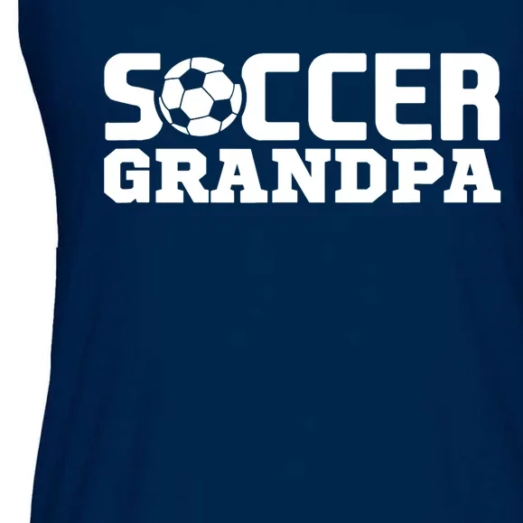 Soccer Grandpa Granddad Granddaddy Grandfather Ladies Essential Flowy Tank