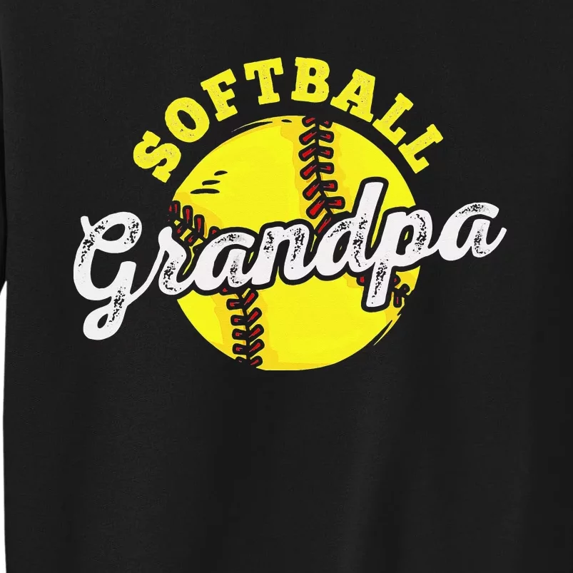 Softball Grandpa Grandfather Father's Day Tall Sweatshirt