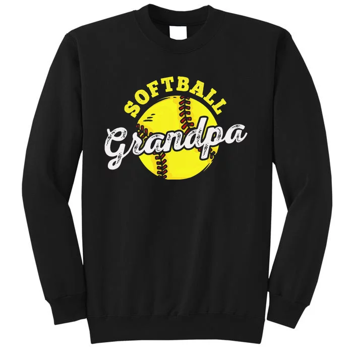 Softball Grandpa Grandfather Father's Day Tall Sweatshirt