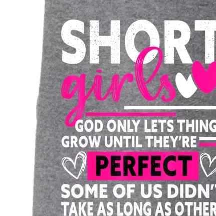 Short Girls God Only Lets Things Grow Funny Short Cute Doggie 3-End Fleece Hoodie