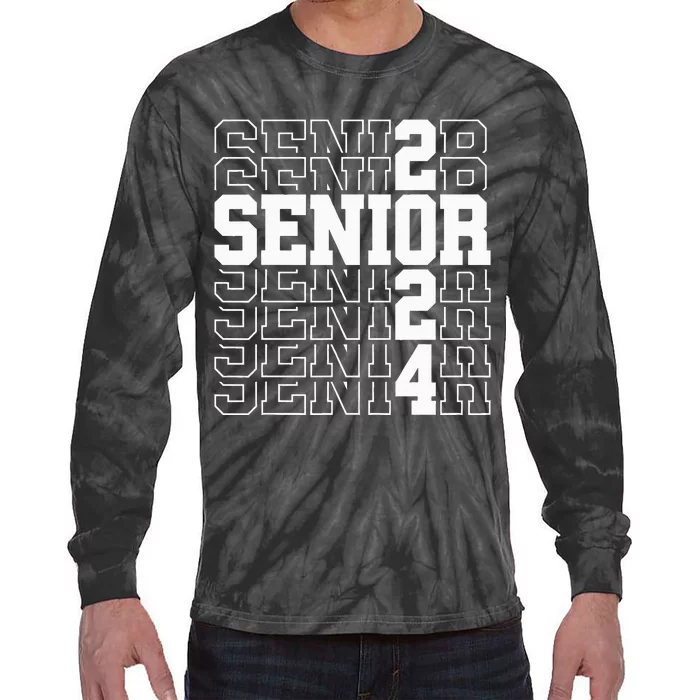 Senior Graduation Gift Class of 2024 Senior Tie-Dye Long Sleeve Shirt