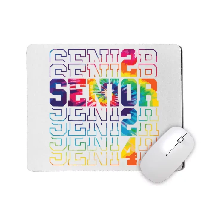 Senior Graduation Gift Girl Class Of 2024 Senior Tie Dye Mousepad