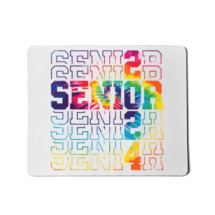 Senior Graduation Gift Girl Class Of 2024 Senior Tie Dye Mousepad