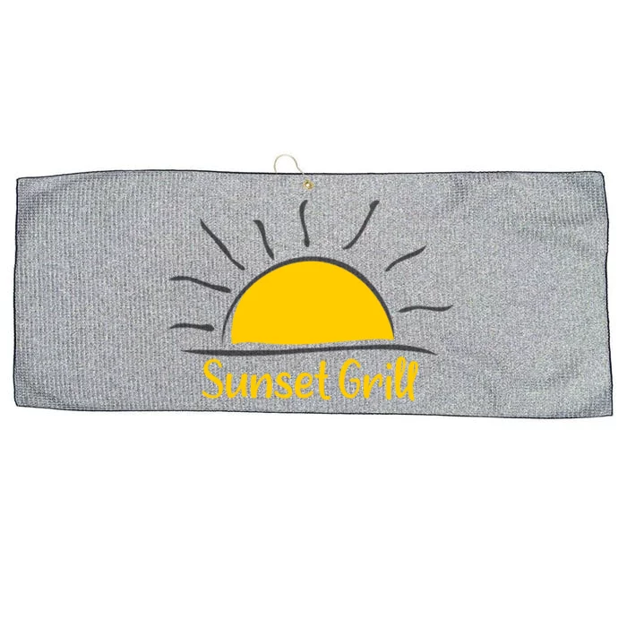 Sunset Grill Gift Large Microfiber Waffle Golf Towel