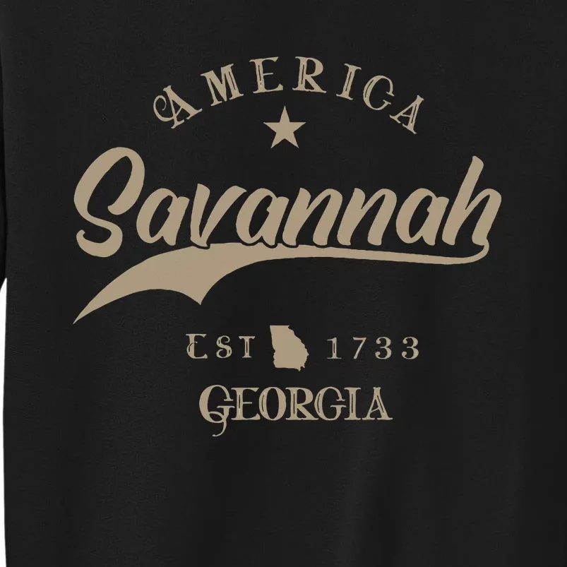 Savannah Ga Georgia Tall Sweatshirt