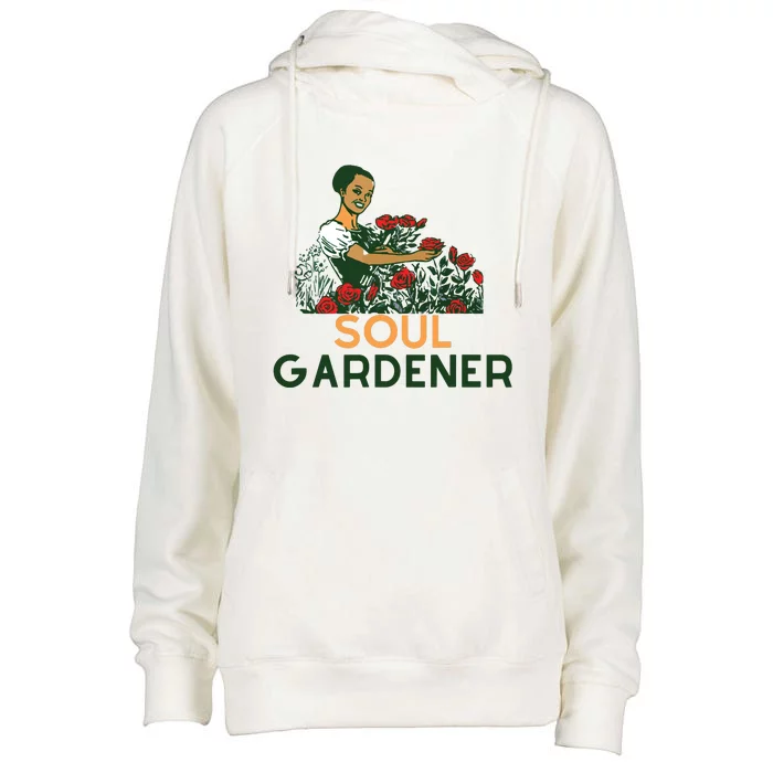 Soul Gardener Gardening African American Womens Funnel Neck Pullover Hood