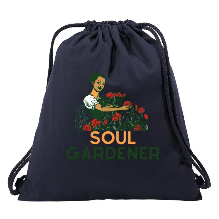 Soul Gardener Gardening African American Drawstring Bag