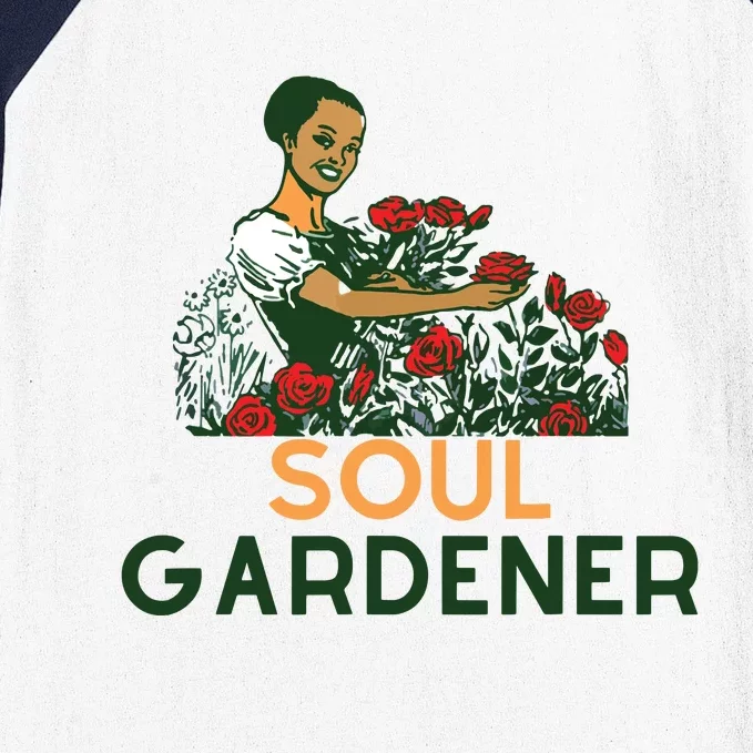 Soul Gardener Gardening African American Baseball Sleeve Shirt