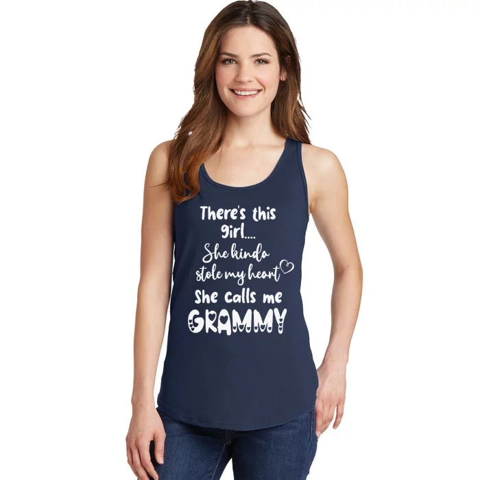 Special Grandma Grandmother This Calls Me Grammy Ladies Essential Tank