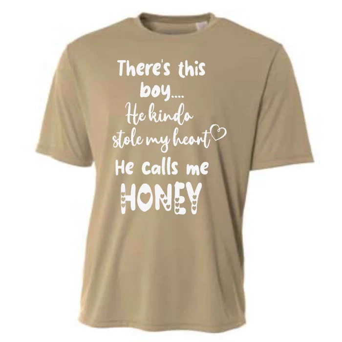 Special Grandma Grandmother This Calls Me Honey Cooling Performance Crew T-Shirt