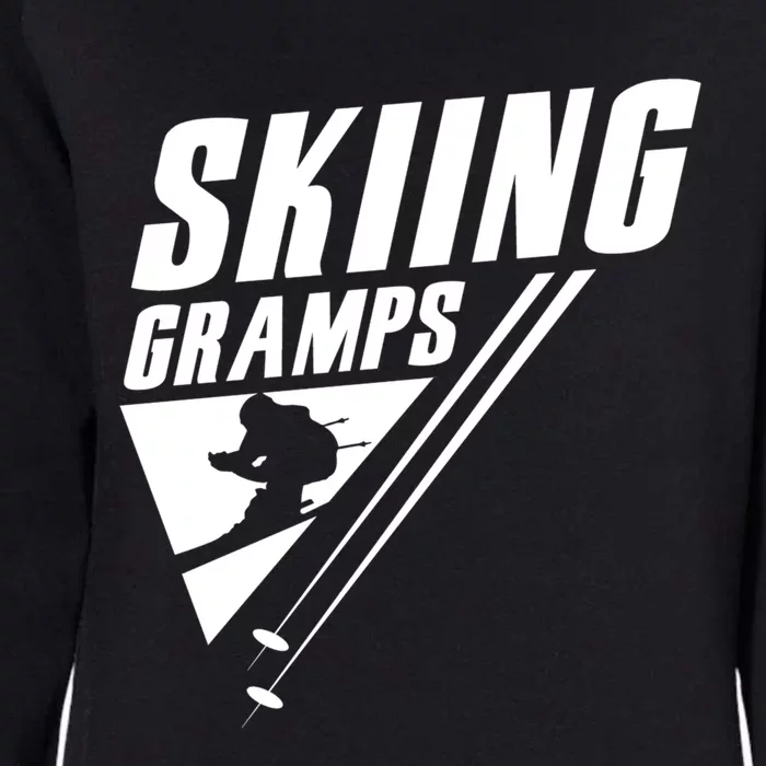 Skiing Gramps Grandad Skier Ski Grandpa Great Gift Womens California Wash Sweatshirt