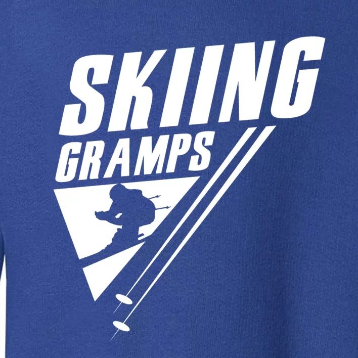 Skiing Gramps Grandad Skier Ski Grandpa Great Gift Toddler Sweatshirt