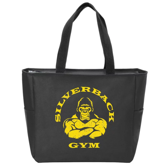 Silverback Gorilla Gym Apparel Powerlifting Strongman Zip Tote Bag