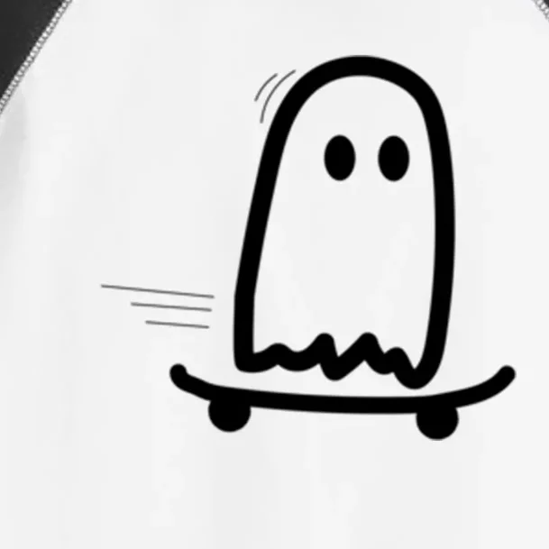 Skateboard Ghost Halloween Costume Funny Ghost Skateboarding Gift Toddler Fine Jersey T-Shirt