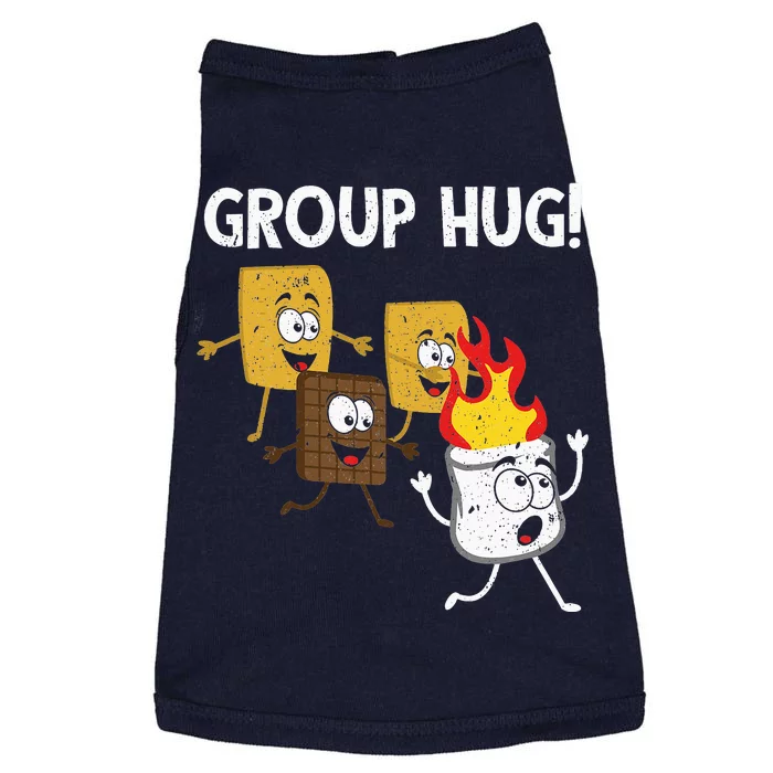 Smores Group Hug S'mores Camping Food Marshmallows On Fire Doggie Tank