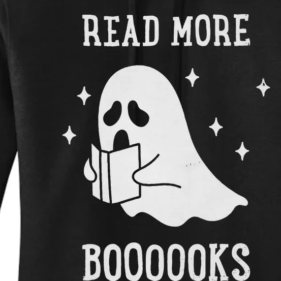 Spooky Ghost Halloween Reads Women's Pullover Hoodie