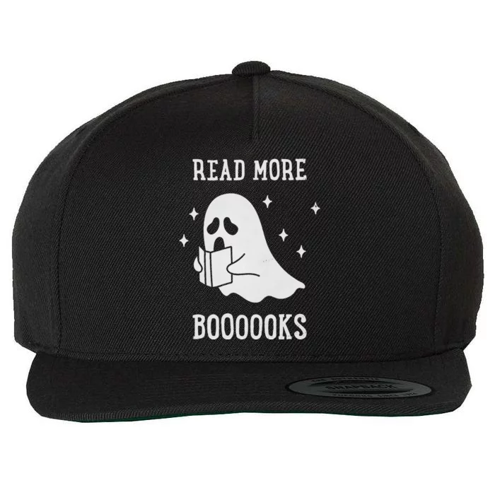 Spooky Ghost Halloween Reads Wool Snapback Cap