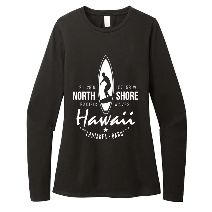 Surfer Gift Hawaii North Shore Laniakea Beach Oahu Womens CVC Long Sleeve Shirt