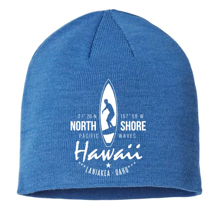 Surfer Gift Hawaii North Shore Laniakea Beach Oahu 8 1/2in Sustainable Knit Beanie