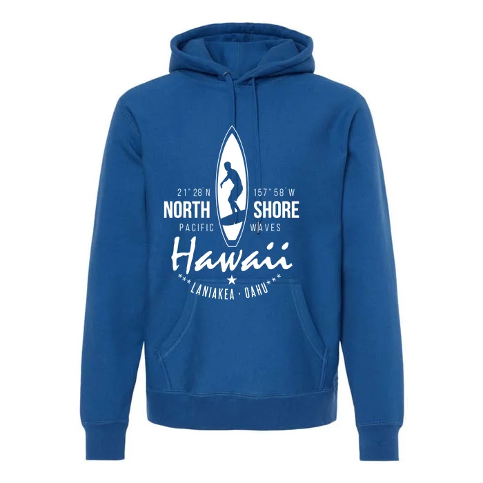 Surfer Gift Hawaii North Shore Laniakea Beach Oahu Premium Hoodie