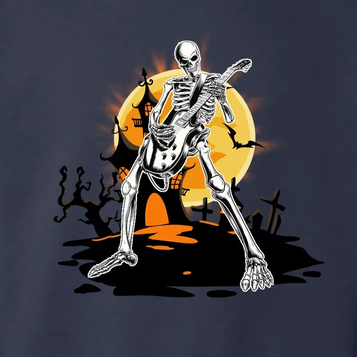 Skeleton Guitar Halloween Spooky Toddler Hoodie