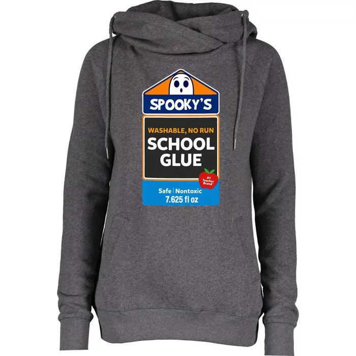 School Glue Halloween Costume for Teachers Students Womens Funnel Neck Pullover Hood