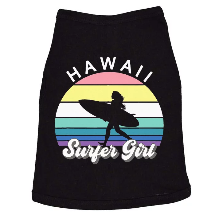 Surfer Girl Hawaii Vintage Hawaiian Surfing Surf Beach Cute Doggie Tank