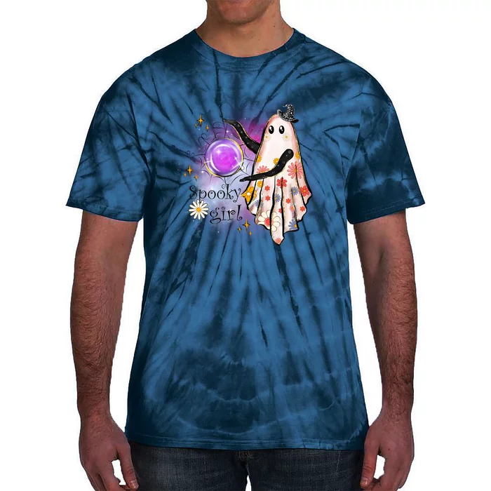 Spooky Girl Halloween T Shirts Boo Graphic Tee Designs Scary Halloween Costume Tie-Dye T-Shirt